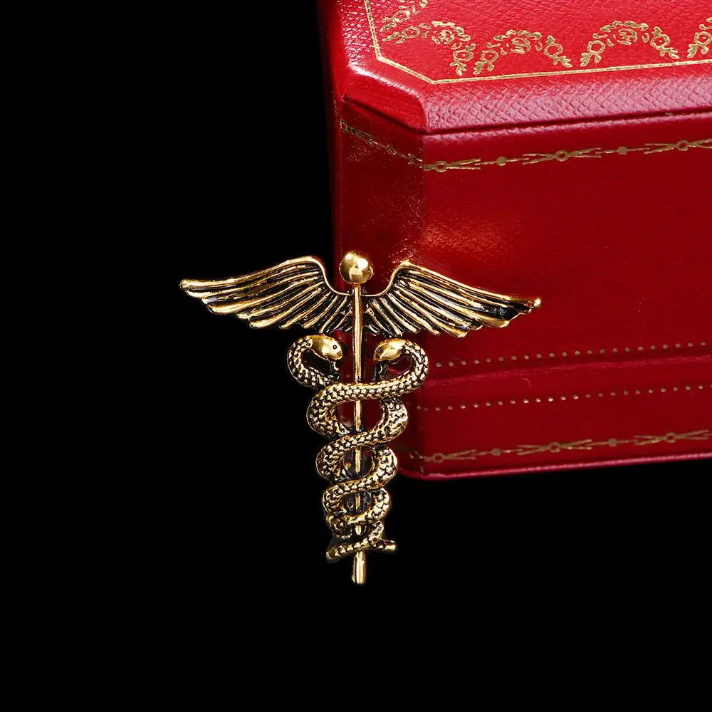 Caducée de Mercure - Antique Ambre
