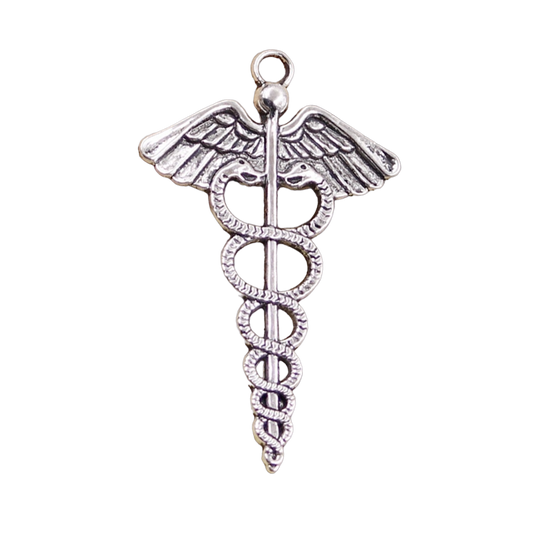 Breloque Caducée de Mercure Silver Decad