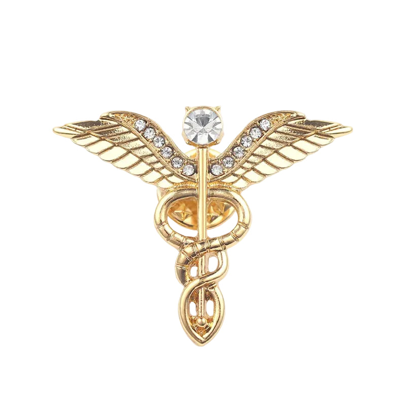 Broche Caducée Xanthosis
