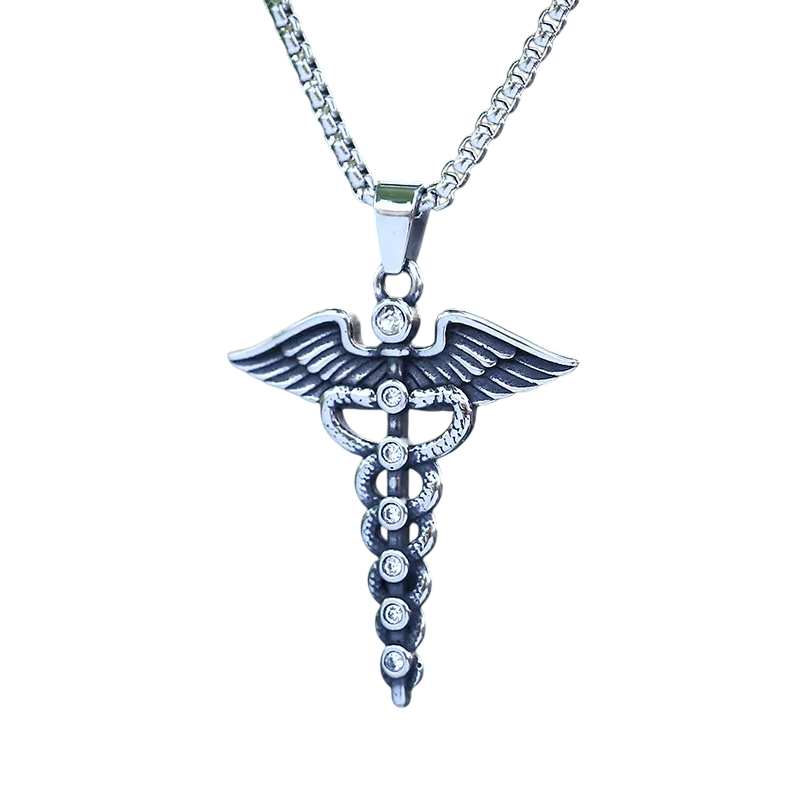 Pendentif Caducée de Mercure Albedo