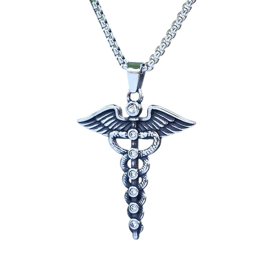 Pendentif Caducée de Mercure Albedo