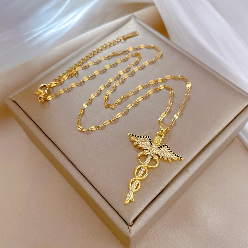 Pendentif représentant le Caducée
