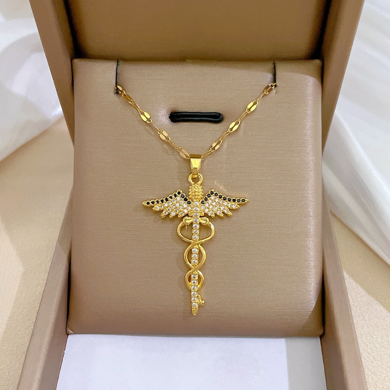 Pendentif représentant le Caducée