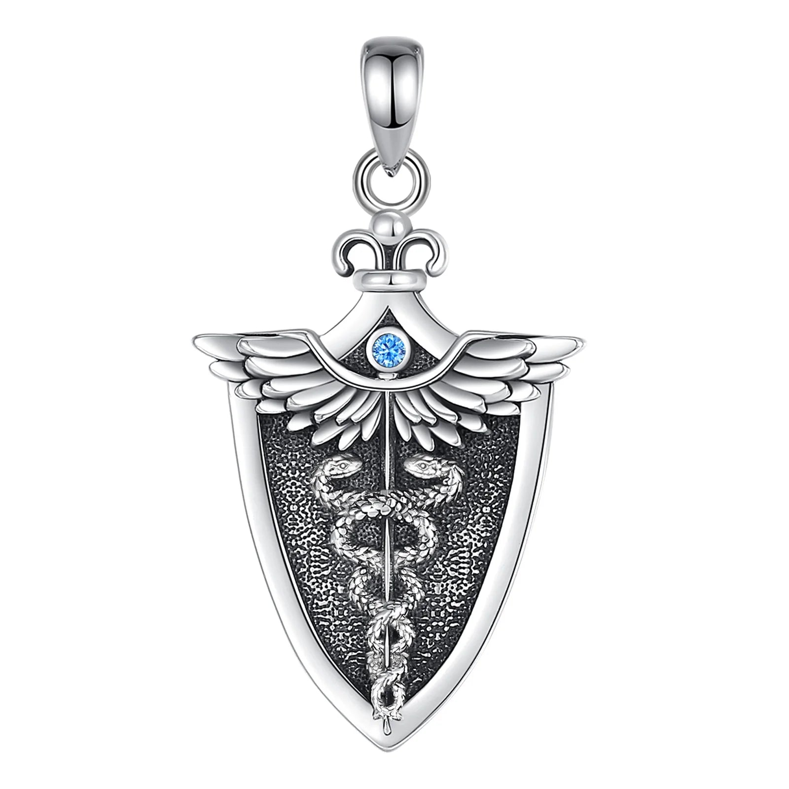 Pendentif Caducée de Mercure Rétro
