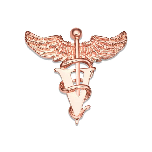 Broche Caducée Médical Vétérinaire