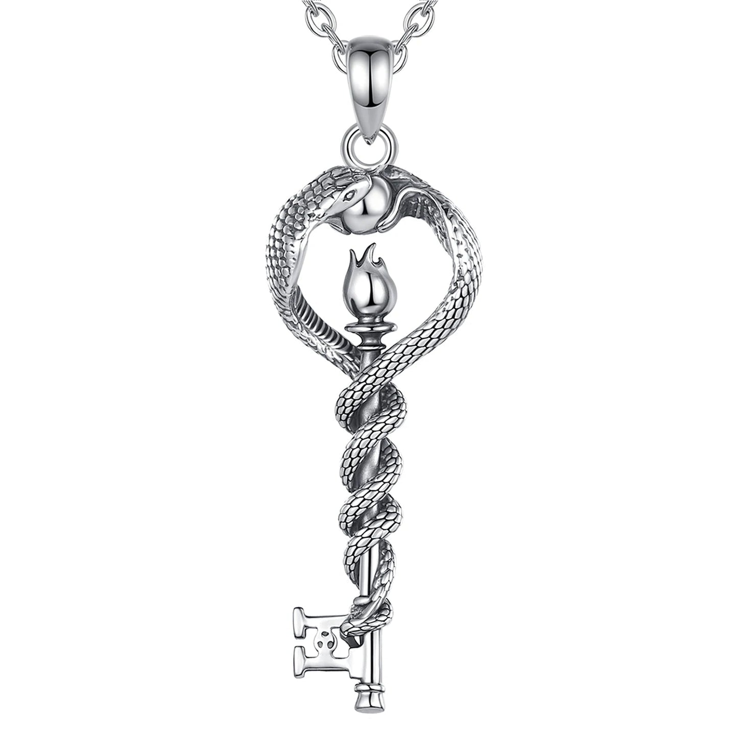Pendentif Caducée de Mercure Clé d'Hécate